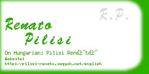 renato pilisi business card